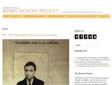 Tablet Screenshot of indianmemoryproject.com